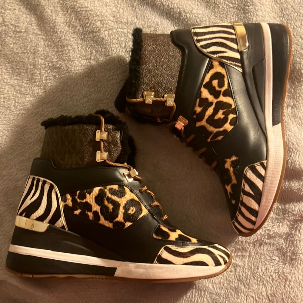 MICHAEL Michael Kors Liv Animal-Print Calf Hair